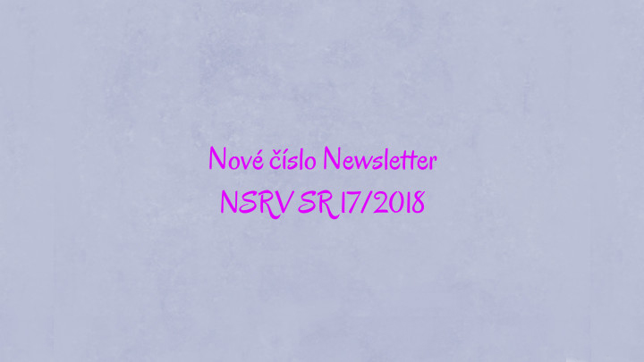 Newsletter Národnej siete rozvoja vidieka SR 17/2018