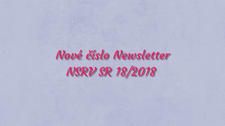 Newsletter Národnej siete rozvoja vidieka SR 18/2018