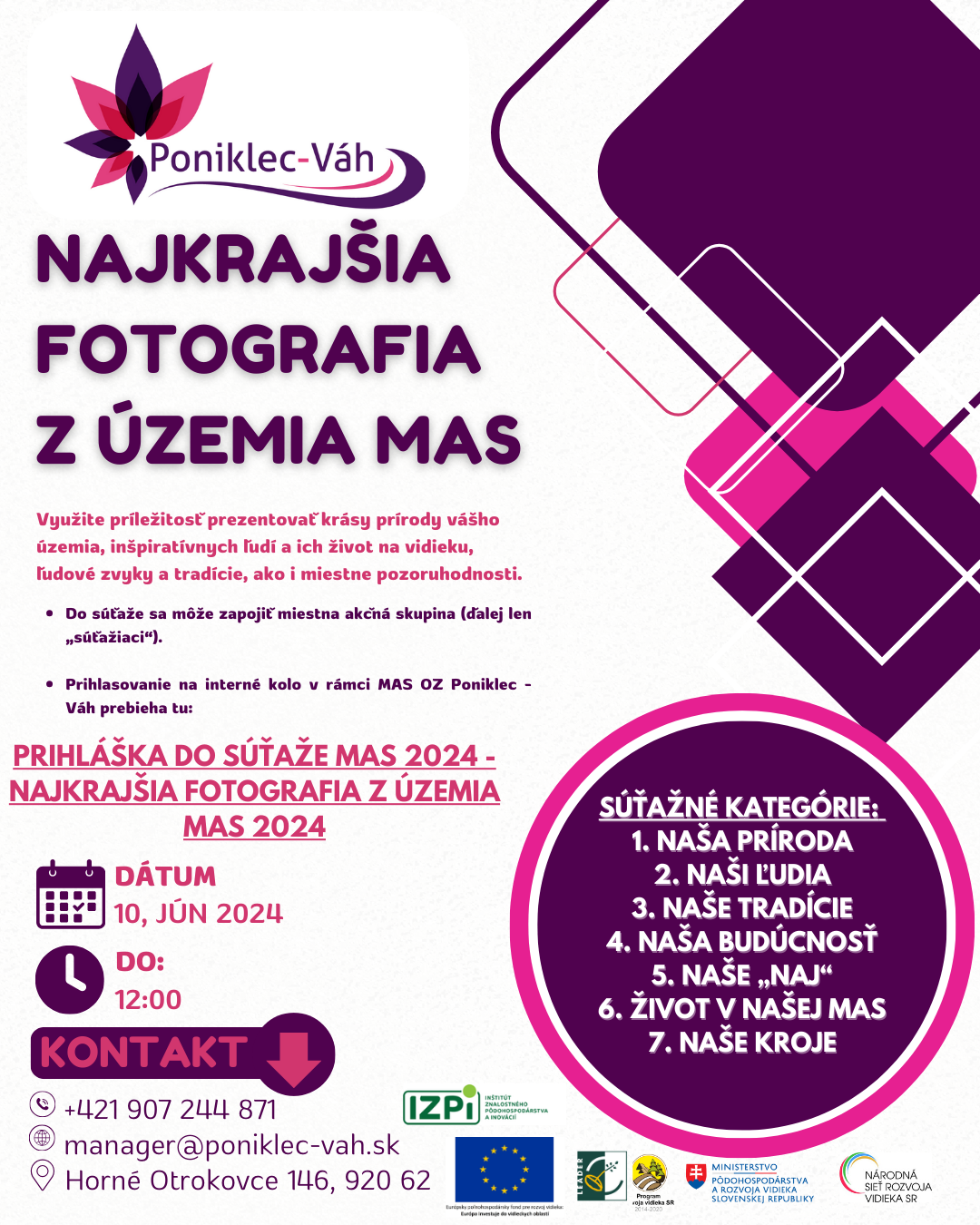 „Najkrajšia fotografia z územia MAS 2024“ – 14. ročník súťaže