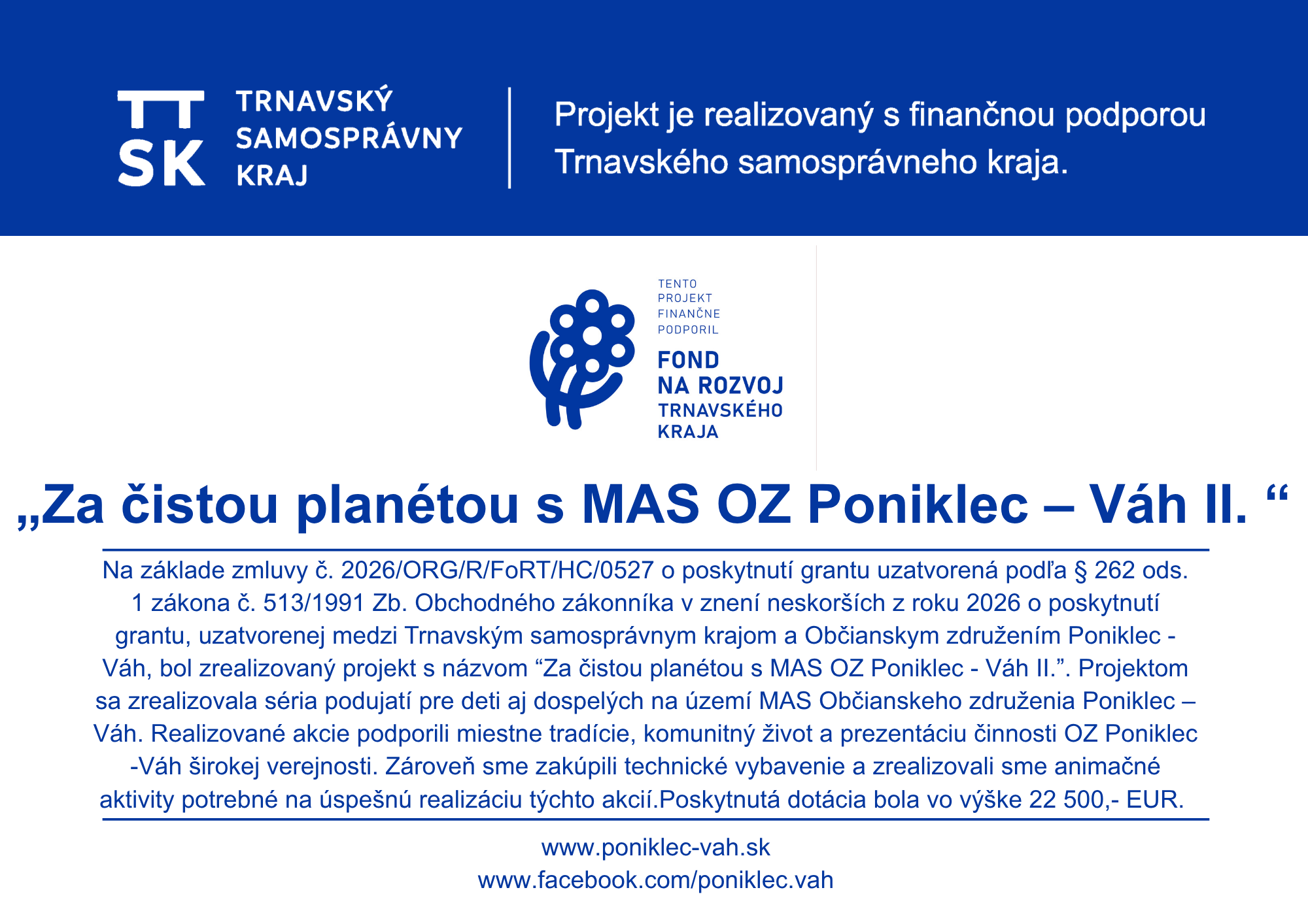 Ďakujeme za podporu!